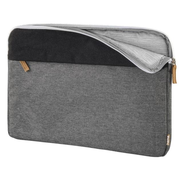 Hama "Florence" Laptop Sleeve, up to 34 cm (13.3"), black/grey 