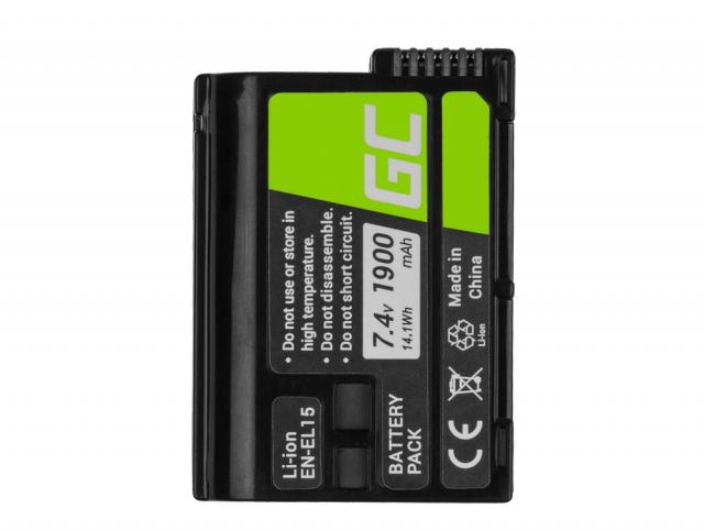 Батерия за апарат NIKON EN-EL15  Li-Ion 7V 1900mAh GREEN CELL 