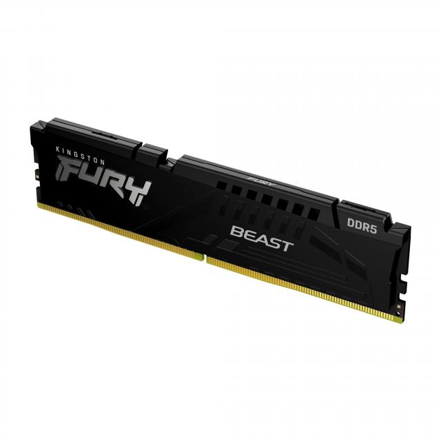 Памет Kingston FURY Beast Black 16GB(2x8GB) DDR5 5600MHz CL36, AMD EXPO - KF556C36BBEK2-16 