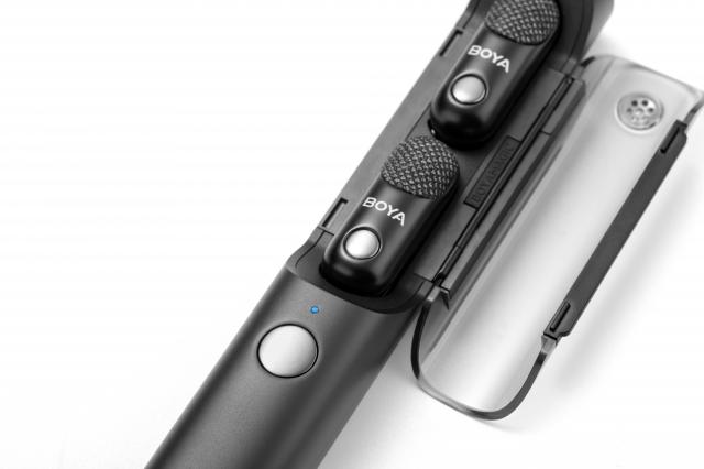 Mini Wireless Microphone All-in-One BOYA MAGIC 02 - Lightning + USB-C 