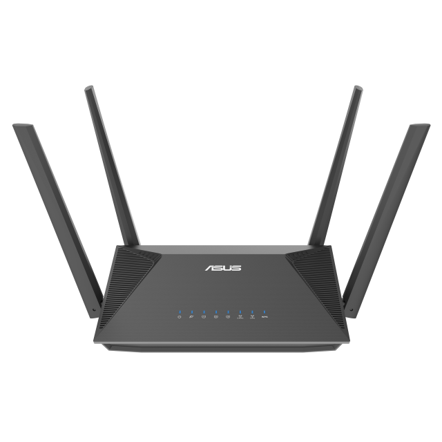 Безжичен рутер ASUS RT-AX52 AX1800 Dual Band WiFi 6 (802.11ax), AiMesh Compatible, Buil-in VPN 