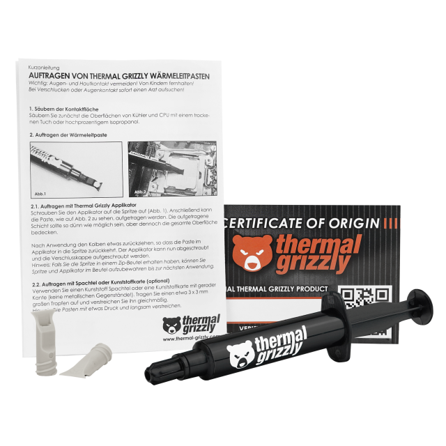Thermal paste Thermal Grizzly Kryonaut Extreme, 6g, Black 