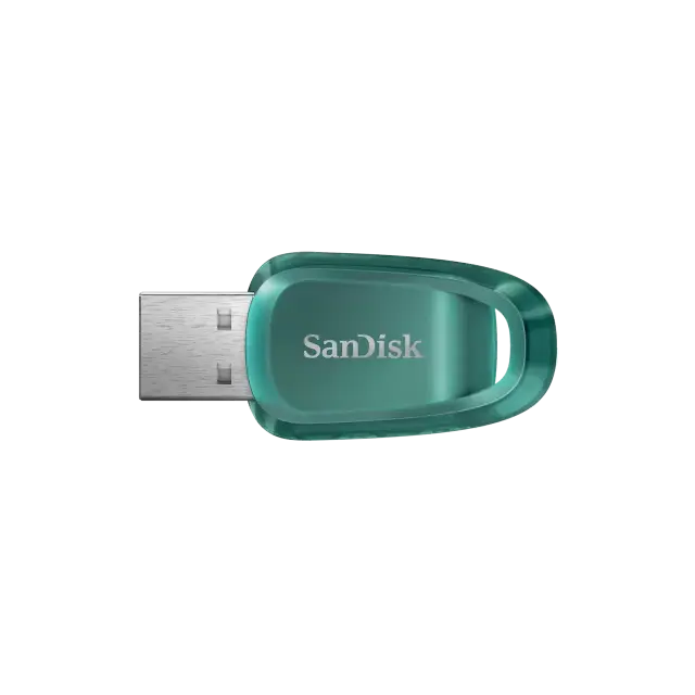 SanDisk Флаш памет Ultra ECO  128GB, USB 3.2 100 MB/s , зелена 