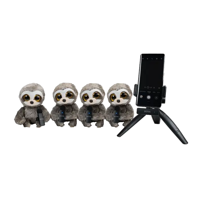 4-Channel Mini Wireless Microphone BOYA BY-V4U - USB-C 