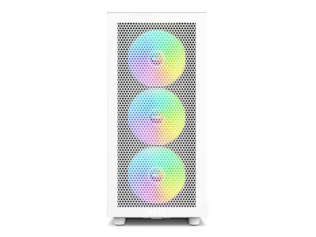 Кутия NZXT H7 Flow RGB Matte White Mid-Tower 