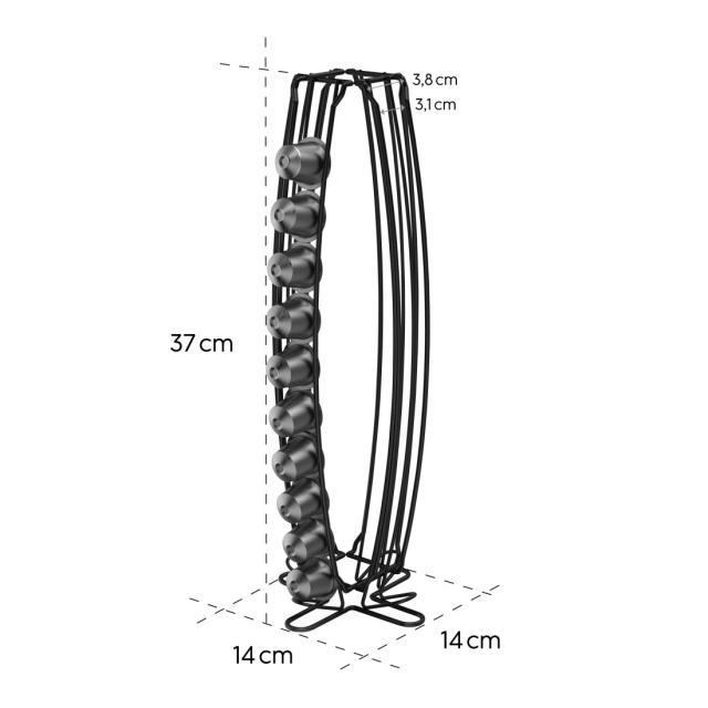 Xavax Coffee Capsule Stand for Nespresso, Holder for 40 Capsules, 111265 