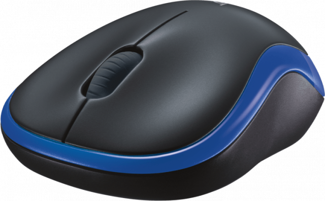 Wireless optical mouse LOGITECH M185, Blue, USB 