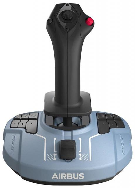 Жичен джойстик Thrustmaster TCA Sidestick Airbus Edition, авиосимулатор за PC, Черен;Син 