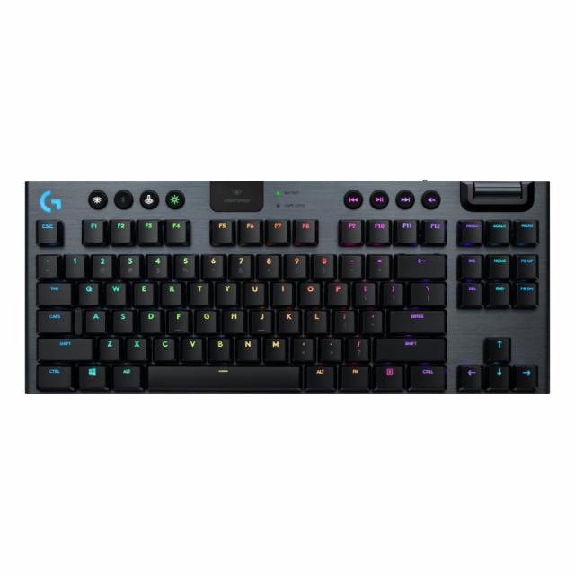 Безжична геймърска механична клавиатура Logitech, G915 TKL Black Lightsync RGB, GL Linear суичове 