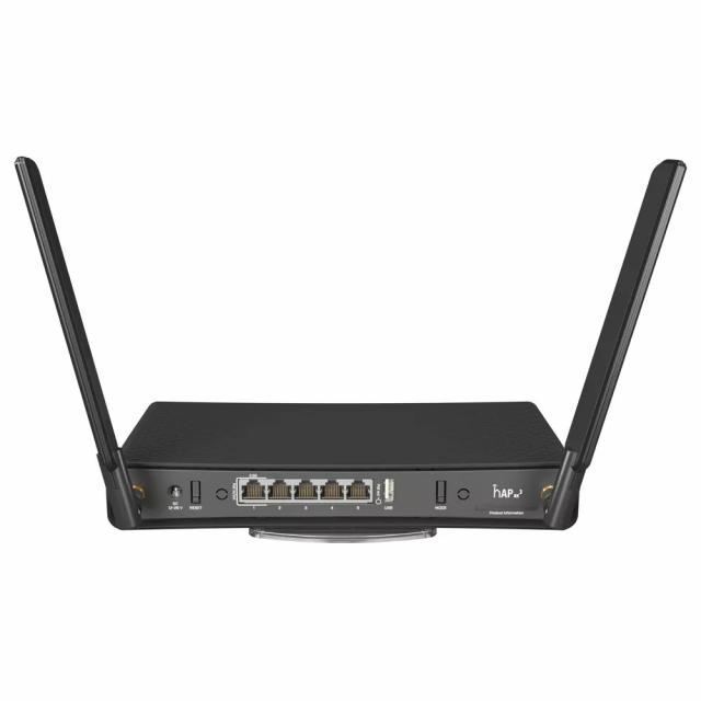 Рутер MikroTik hAP ax3, 2.4/5 GHz, 574 - 1200 Mbps, 1x PoE-out, Черен 