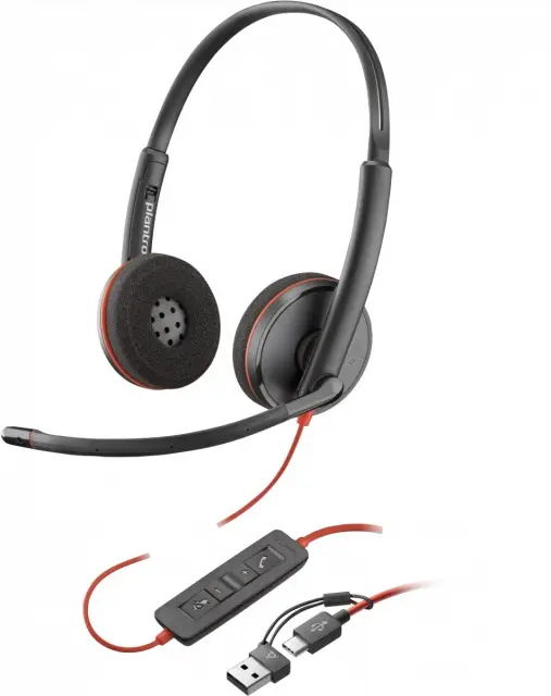 Headset HP Poly Blackwire 3220 USB-C - Black 