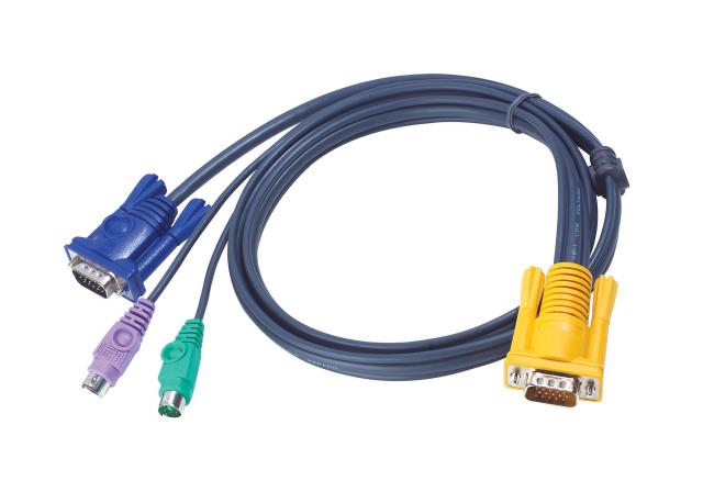 ATEN 2L-5210P, 10M PS/2 KVM Cable with 3 in 1 SPHD 