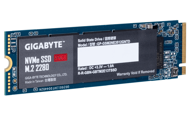 Solid State Drive (SSD) Gigabyte M.2 Nvme PCIe Gen 3 SSD 512GB 