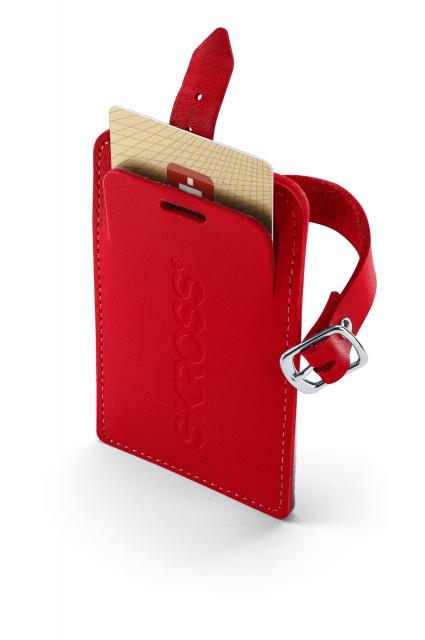 Етикетник за багаж Skross Luggage Tags, Карта за контакт, Червен 