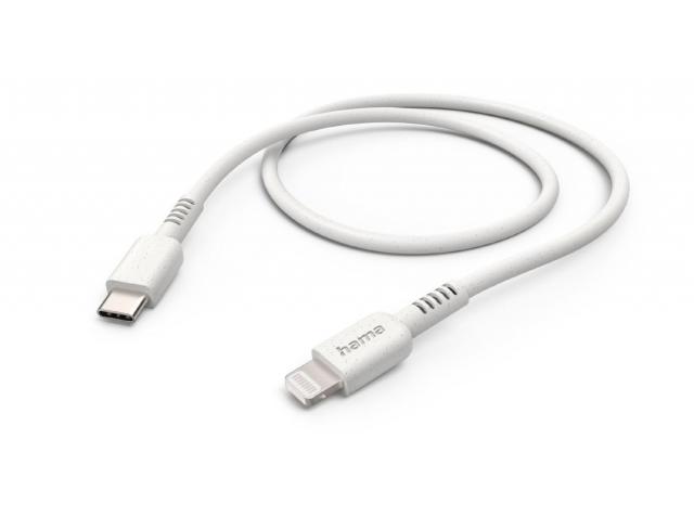 Hama "Eco" Charging Cable, USB-C - Lightning, 1 m, 187284 