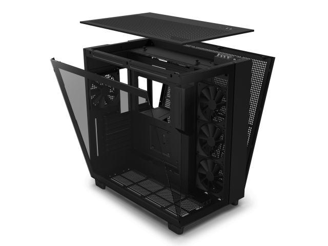 Кутия NZXT H9 Flow Matte Black 