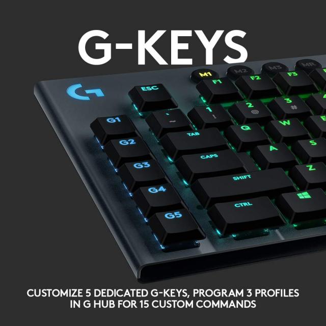 Геймърска механична клавиатура Logitech G815 Lightsync RGB, Tactile суичове 