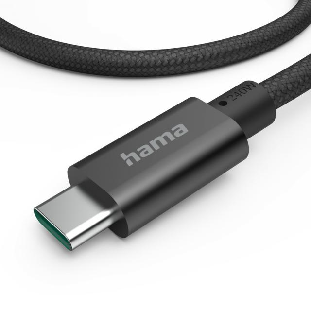 Hama USB-C - USB-C Charging Cable, 240W, USB 3.2 Gen1, 201702 