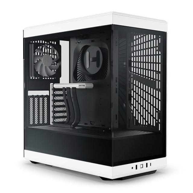 Кутия HYTE Y40 Tempered Glass, Mid-Tower, Бяло и Черно 