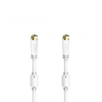 Hama SAT Connection Cable, F-Plug - F-Plug, Gold-Plated, 1.5 m, 100 dB, 205251