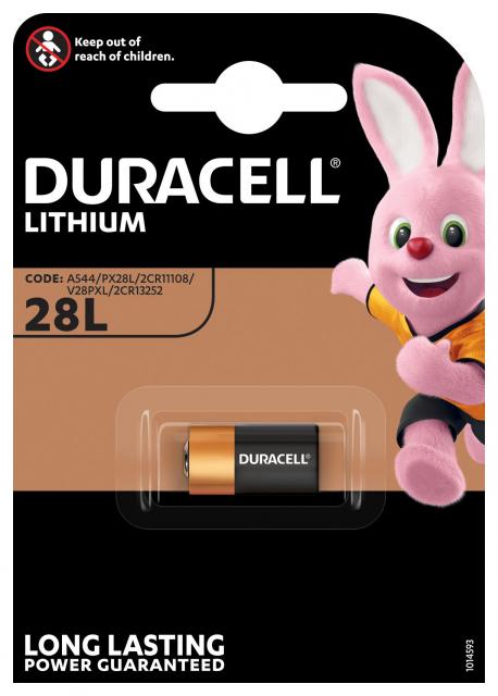 Lithium photo battery PX28L/ 4LR44 -1pk.  6V DURACELL 