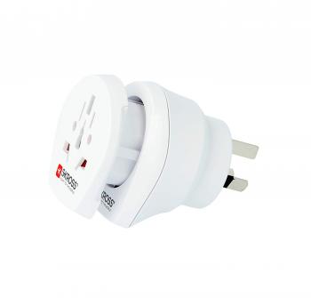 Single travel adapter Australia & Europe AU/Protective Contact/FR / PL / BE / CZ / SK, SKross