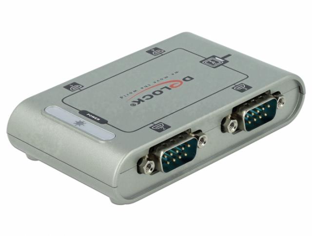 Адаптер DeLock, USB 2.0 - 4 x RS-232 