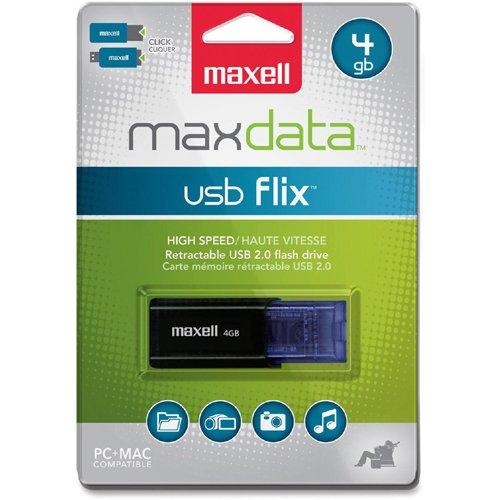 USB stick MAXELL FLIX, USB 2.0, 4GB, Black 