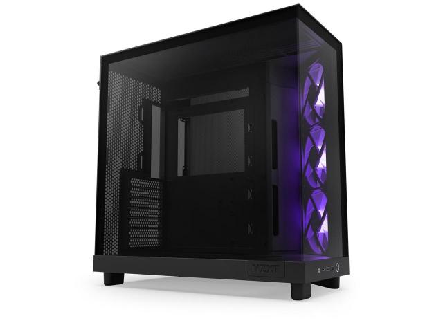 Кутия NZXT H6 Flow RGB Matte Black - Middle Tower 