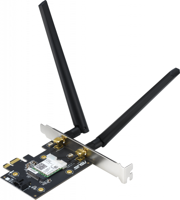 Адаптер ASUS PCE-AX3000, AX3000 Dual Band PCI-E, WiFi 6 (802.11ax) 