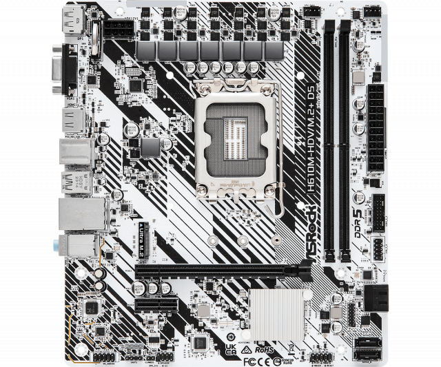 Дънна платка ASRock H610M-HDV/M.2+ D5 LGA1700 