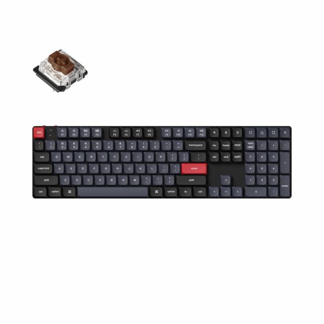 Mechanical Keyboard Keychron K5 Pro QMK/VIA Full-Size Low-Profile Gateron(Hot Swappable) Brown Switches RGB Backlight 