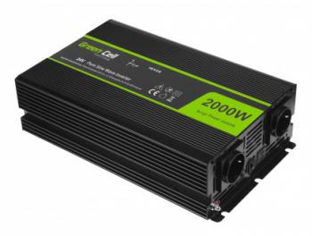 Инвертор GREEN CELL 24V/2000W  чиста синусоида