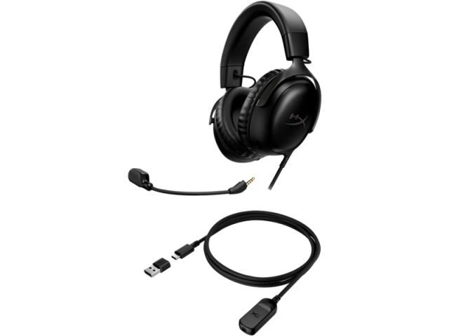 Геймърски слушалки HyperX Cloud III, Микрофон, Черно 