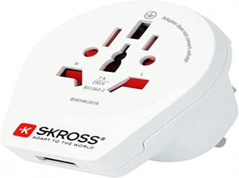 Skross 1500267 Travel adapter W to UK