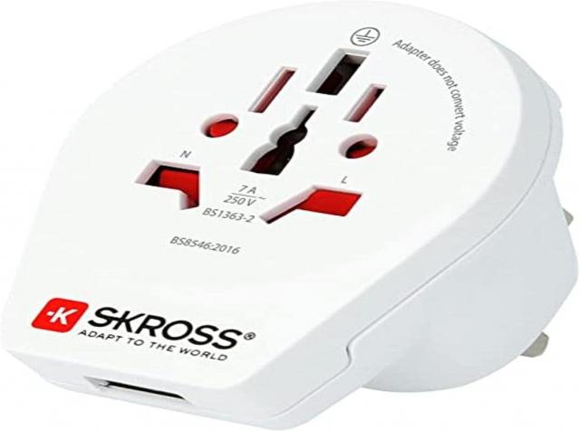 Skross 1500267 Travel adapter W to UK 