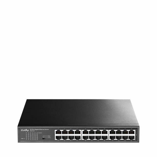 Суич Cudy GS1024, 24 портов, 10/100/1000, Auto-MDI/MDIX, за 19" rack 