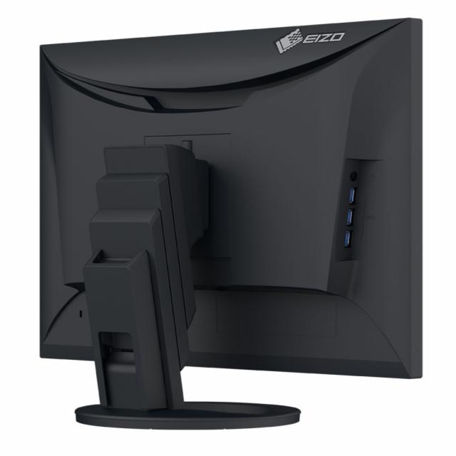 Монитор EIZO FlexScan EV2485, IPS, 24 inch, Wide, UXGA, DisplayPort, HDMI, USB-C, USB Hub, Черен 