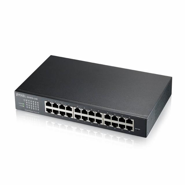 Switch 24-port ZyXEL GS1915-24E, Gigabit, managed, standalone or Nebula management, rack mount 