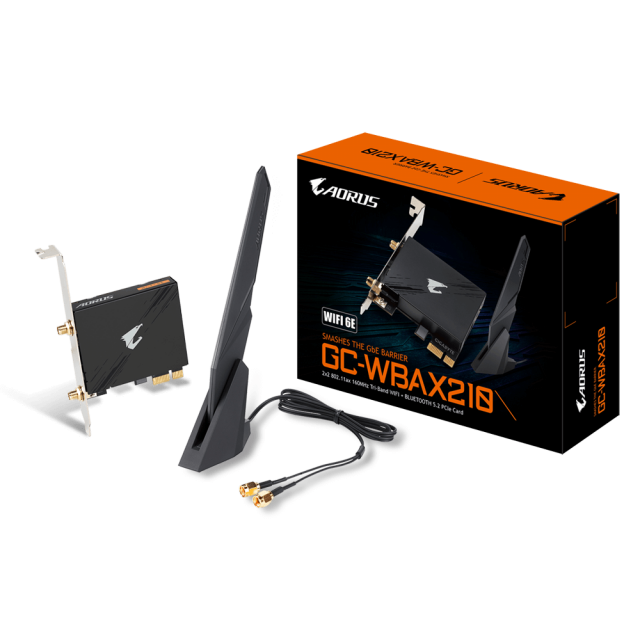 Wireless GIGABYTE AORUS X210 Intel® WIFI 6Е 2x2 802.11ax, Bluetooth 5.2 