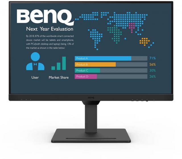 Монитор BenQ BL2790QT, 27 inch, IPS QHD, DisplayPort, HDMI, USB-C, Черен 