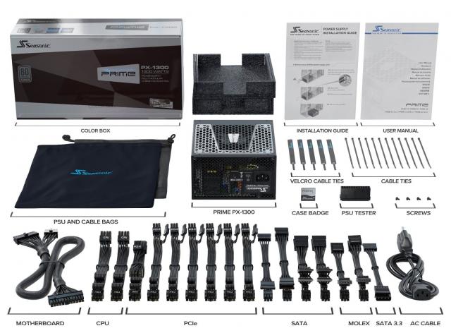 Захранващ блок Seasonic PRIME PX-1300, 1300W 