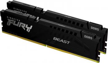 Памет Kingston FURY Beast Black 16GB(2x8GB) DDR5,4800MHz, KF548C38BBK2-16