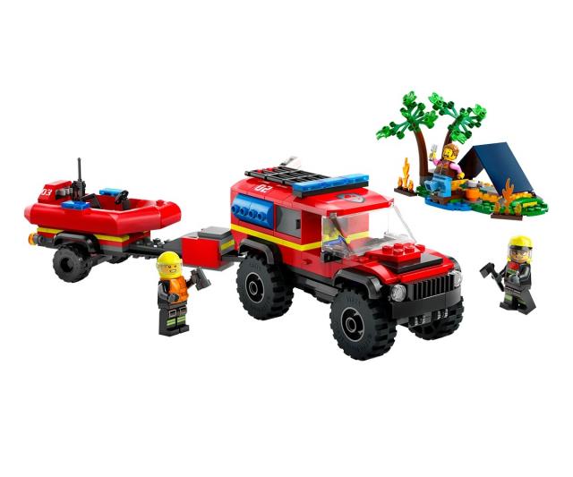 LEGO City - 4x4 Fire Truck with Rescue Boat - 60412 