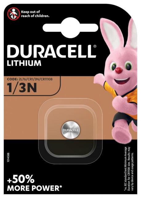 Lithium battery CR-1/3N  3V  за глюкомери и фото DURACELL DL1/3N 