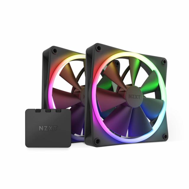 NZXT F140 Black RGB Triple Pack & Controller 