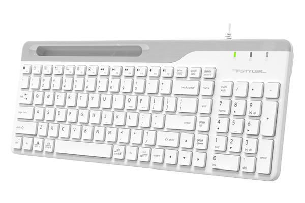 Keyboard A4TECH FK25, Smartphone Cradle, White 