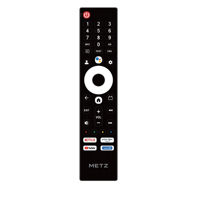 METZ Телевизор 43" 43MQF7500Z UHD 4K QLED SMART TV, Google TV, Клас G 