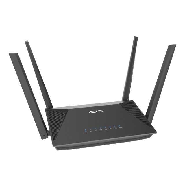 Безжичен рутер ASUS RT-AX52 AX1800 Dual Band WiFi 6 (802.11ax), AiMesh Compatible, Buil-in VPN 