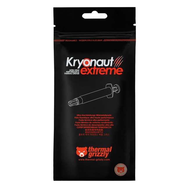 Thermal paste Thermal Grizzly Kryonaut Extreme, 6g, Black 